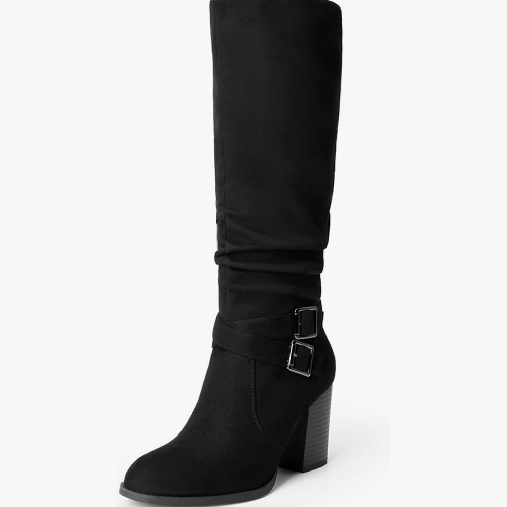 Elegant Black Knee-High Women's Boots